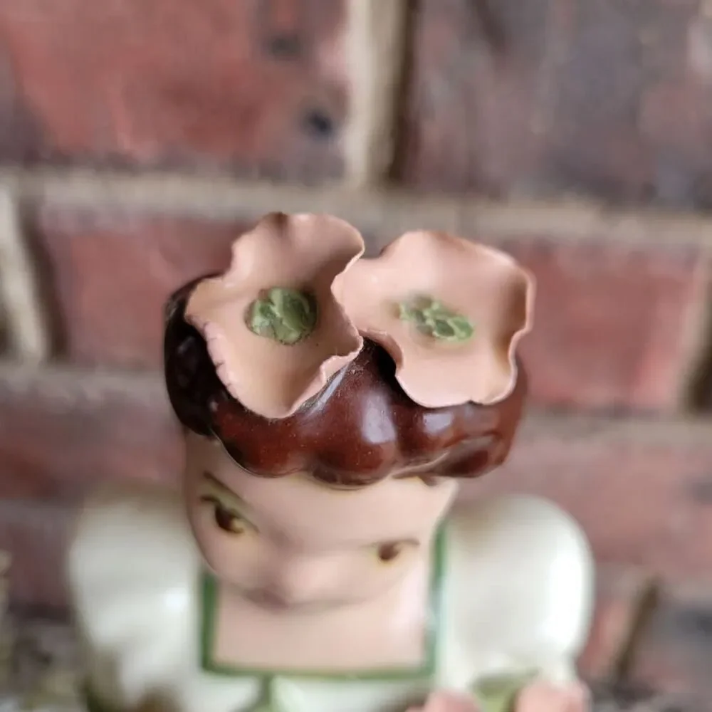 Vintage Beautiful & Rare Tall California Pottery Elegant Lady Bouquet Vase